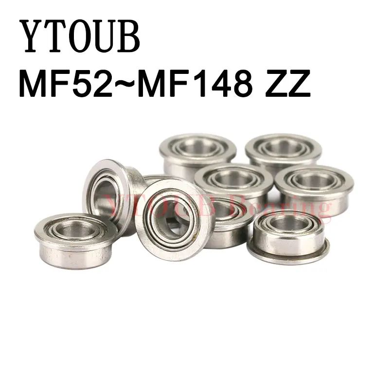 YTOUB 10 шт. MF52ZZ MF62ZZ MF63ZZ MF74ZZ MF83ZZ MF84ZZ MF93ZZ To MF148ZZ Миниатюрный фланцевый подшипник