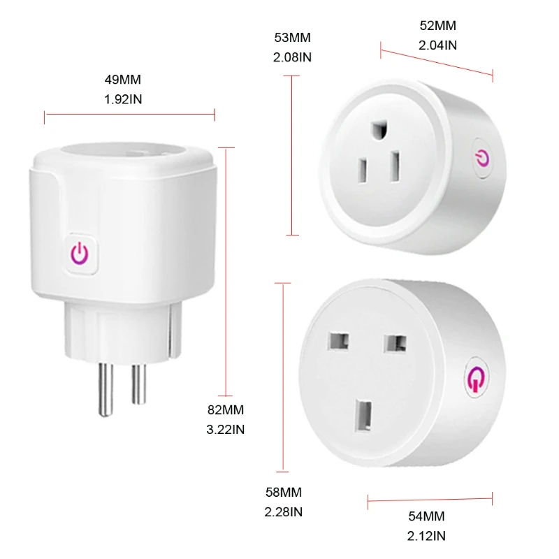 

R58C EU/US/UK интеллектуальная беспроводная (Wi-Fi) энергии Мощность разъем измерителя с Мощность монитор умный дом, Wi-Fi, Беспроводной розетка работ...