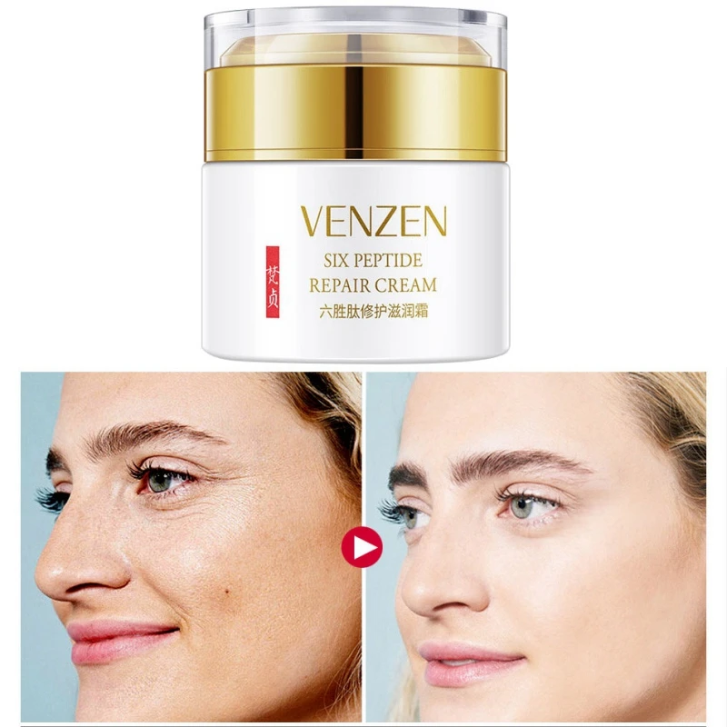 Шести пептидный крем для лица против морщин удаления омолаживающей кожи