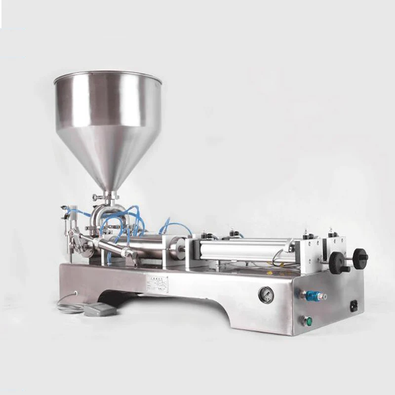 

110V 220V Semiautomatic Double Head Liquid Filling Machine Pneumatic Liquid Filler Wine Milk Juice Quantitative Filling Machine