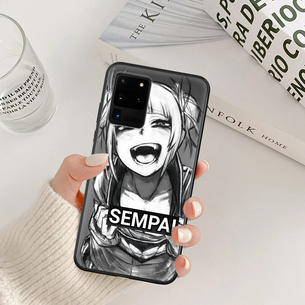 

Sad Anime Aesthetic Senpai Himiko Toga Phone Case For Samsung Galaxy Note S 8 9 10 20 Plus E Lite Uitra black Cell 3D Prime