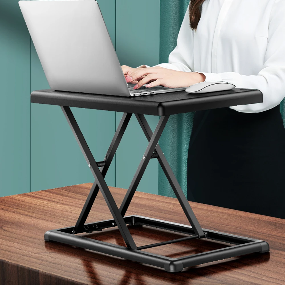 

Foldable Adjustable Aluminum Alloy Laptop Stand Riser Standing Desk Holder Adjustable Height Ergonomic TV Bed Table Stand