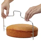 Подставки для торта из нержавеющей стали, регулируемая проволока, нож для торта, слайсер, выпечка торта DIY, кухонные аксессуары для выпечки хлеба