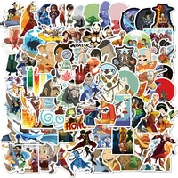 100pcs avatar the last airbender stickers for children pegatina diy stationery ps4 skateboard laptop guitar anime sticker