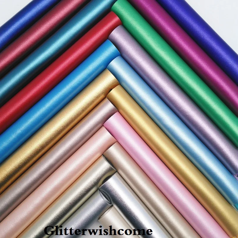 Ткань Glitterwishcome 21x29 см Размер A4 винил для бантов мягкая кожа наппа ткань из