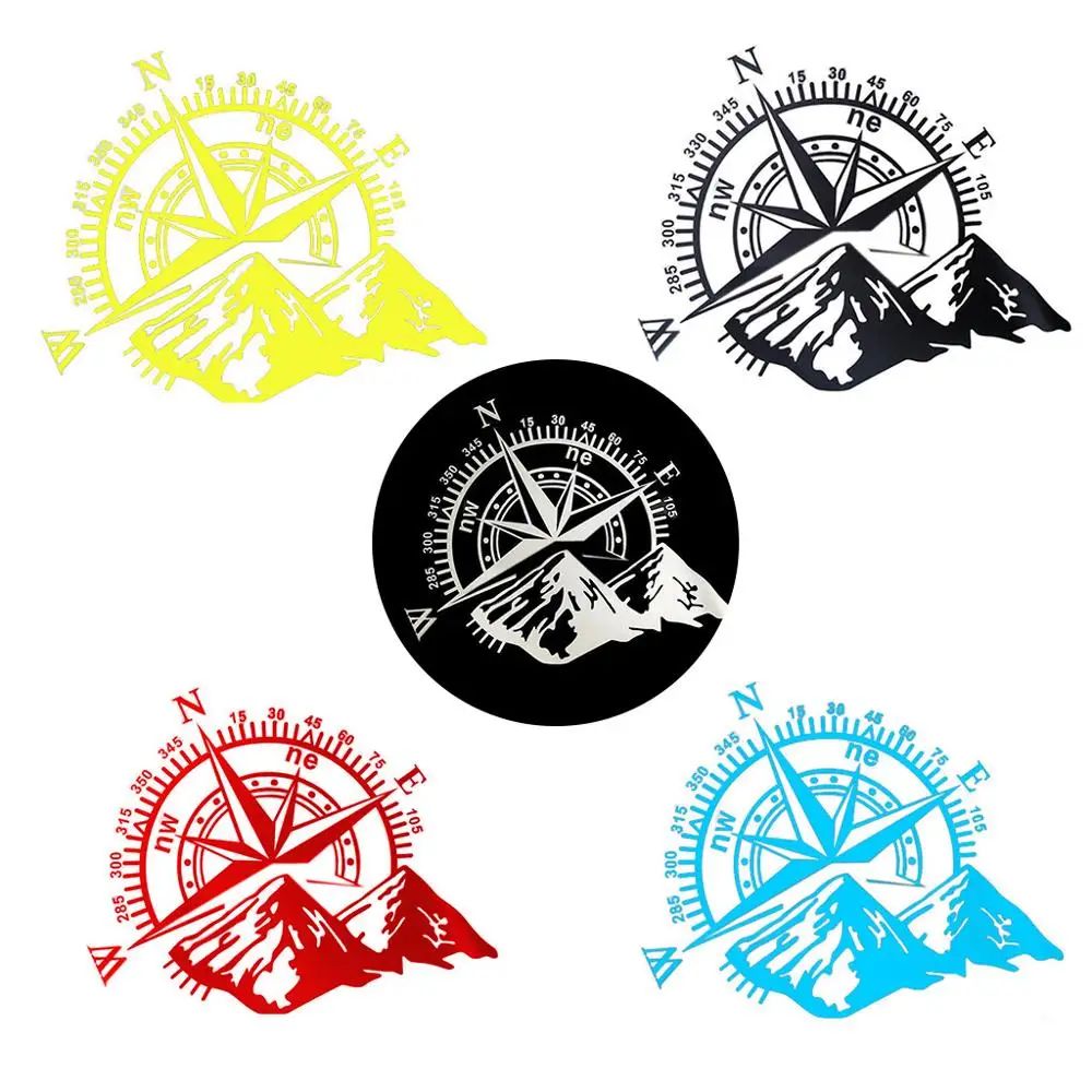 

48*34cm Off-road Compass Car Sticker Rose Navigate Vinyl Sticker Decal Car Truck Auto Laptop Car Door and Hood