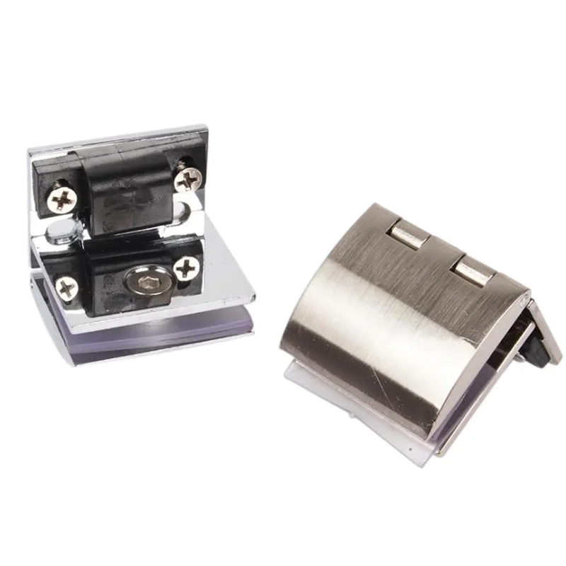 90 Degree Bilateral Clip Cake Cabinet Glass Hinge High Quality Punch-free Wine Furniture Hardware | Обустройство дома