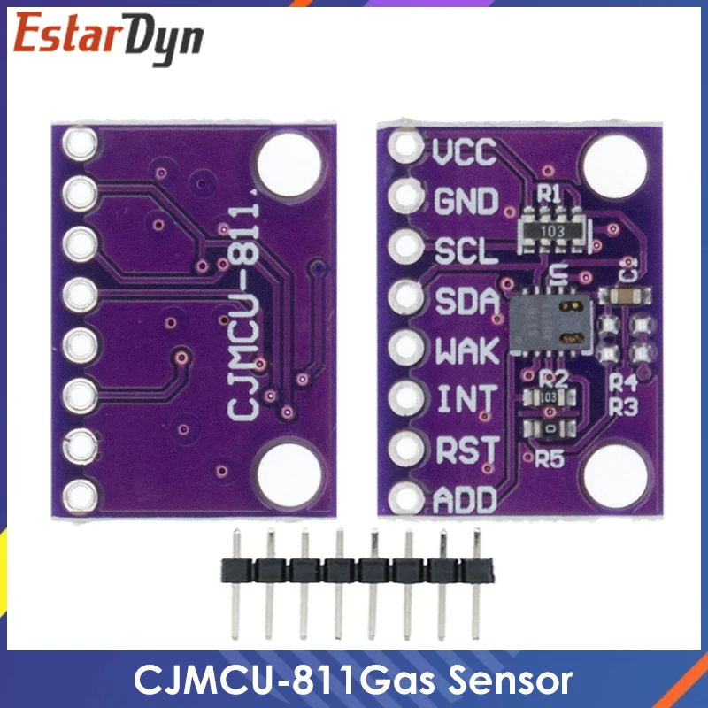 

Gas Sensor Carbon Dioxide Detection Sensor Module CCS811 CO2 eCO2 TVOC Air Quality Detecting I2C Output CJMCU-811