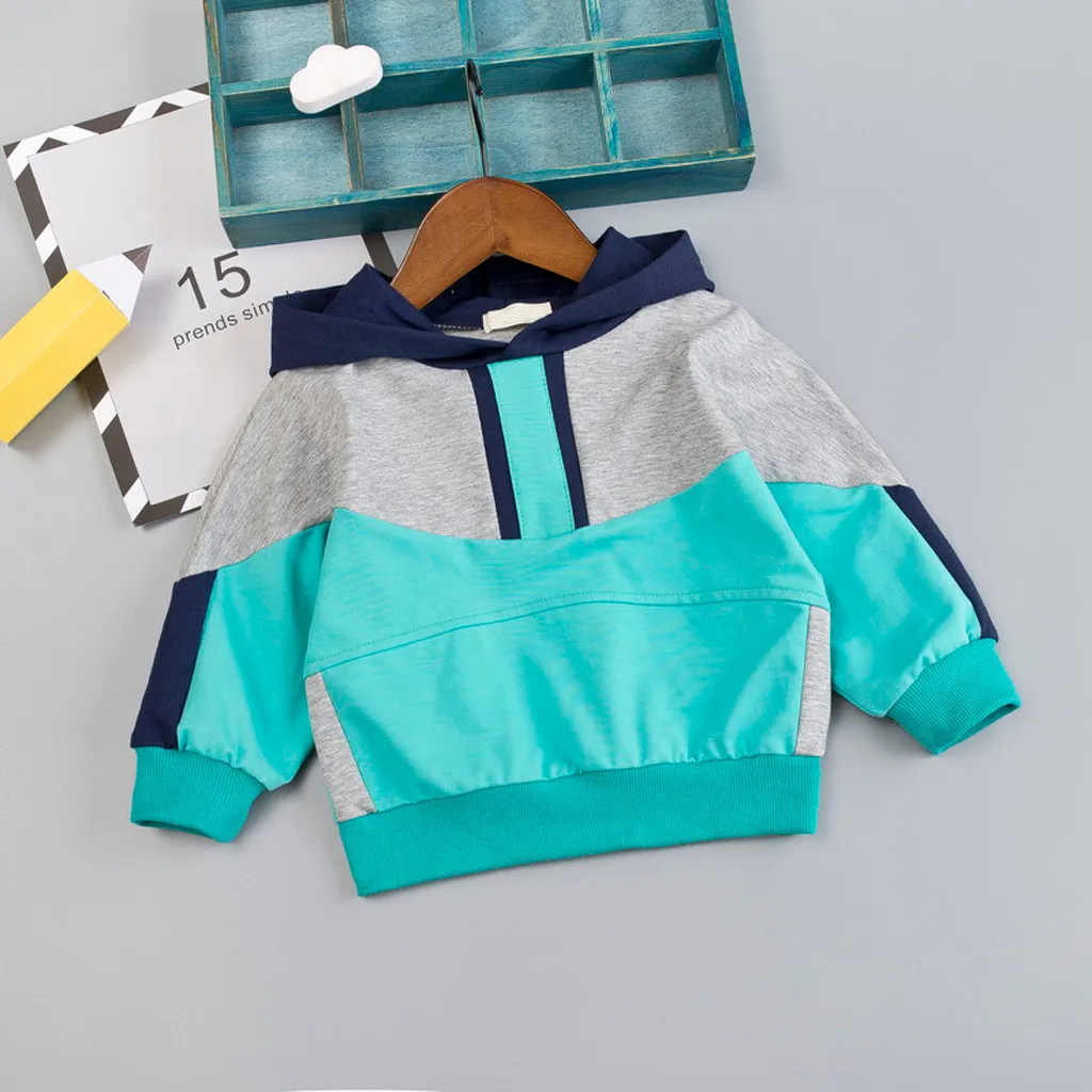 TELOTUNY/пуловер для маленьких мальчиков и девочек; толстовка; детский пуловер с капюшоном; футболка; повседневная одежда; ZA15
