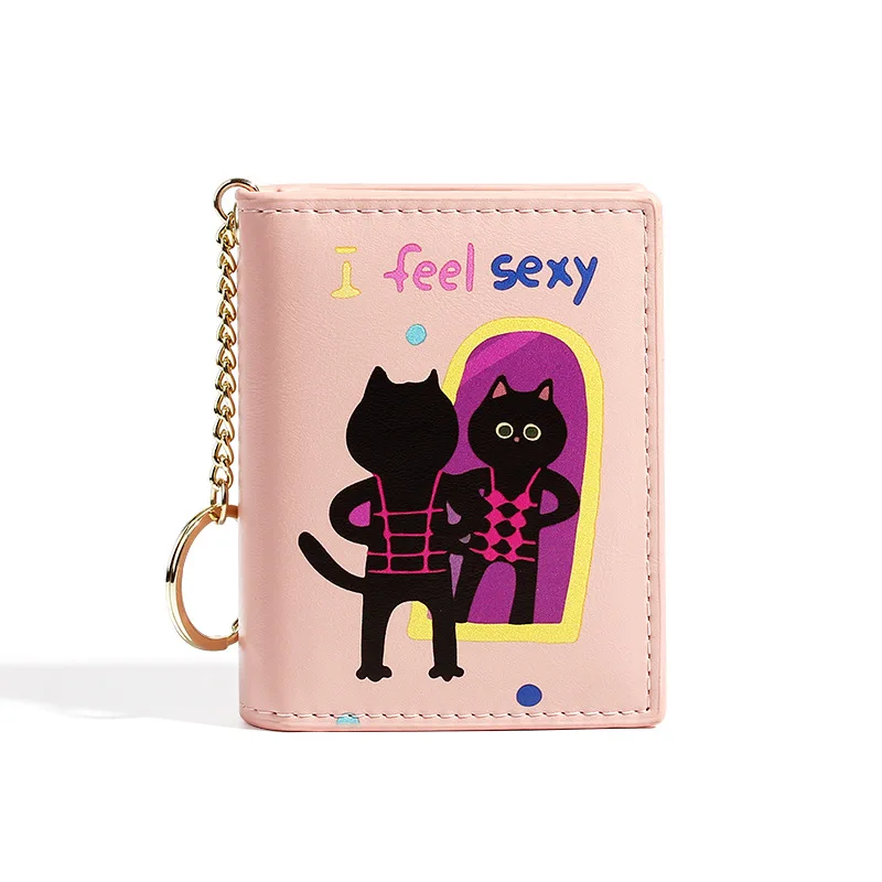 Кошелек для монет кошелек с мультяшным животным сумка карт искусственная кожа