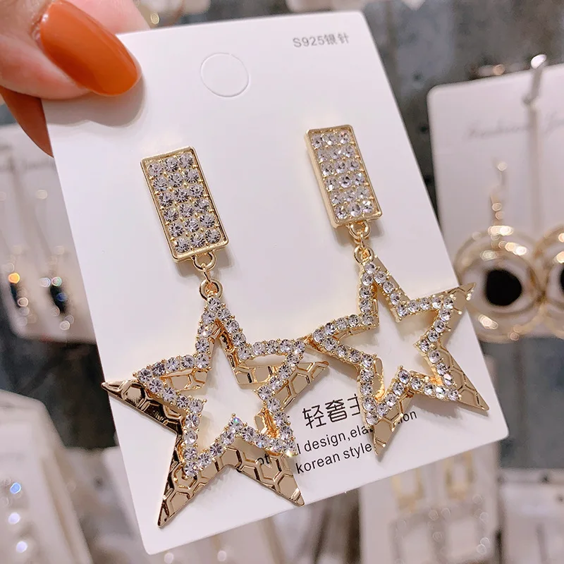 Серебряные иглы длинные женские серьги с жемчугом модные темперамент простые анти-аллергические серьги летние индивидуальные сетчатые украшения - Окраска металла: 1.99