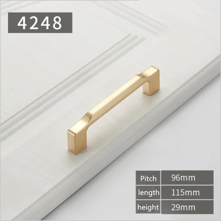 4248-96mm Ручки для мебели, ручки для ящиков, ручки для ящиков - Цвет: 4248-96mm