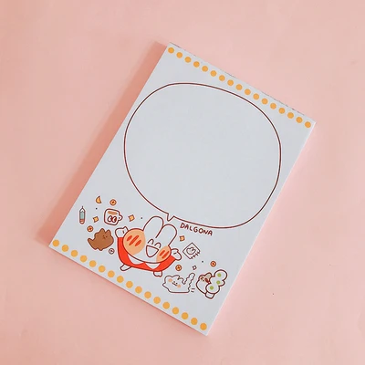 D 80 листов Kawaii хлеб кролик дневник-блокнот для заметок DIY планировщик блокнот милый канцелярский школьный офисный поставка Детский подарок - Цвет: D
