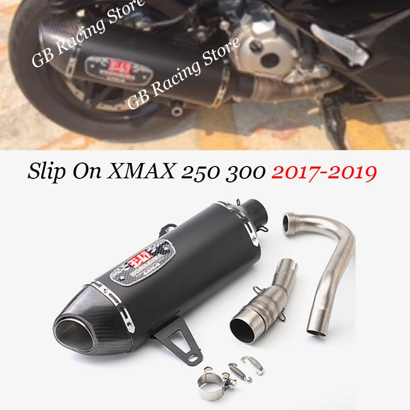 

Motorcycle Exhaust Full System Yoshimura For Yamaha XMAX 300 XMAX 250 2017-2019 Modified Motorcycl Muffler Escape Moto Link Pipe