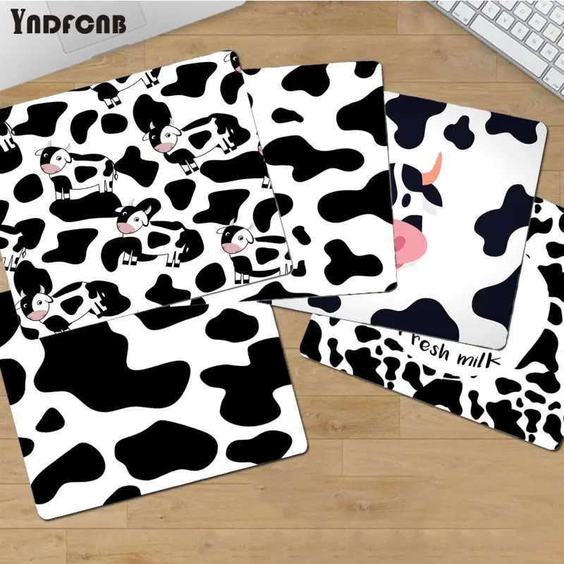 YNDFCNB Vintage Cool Cute Cow pattern Laptop Gaming Mice Mousepad Top Selling Wholesale Gaming Pad mouse