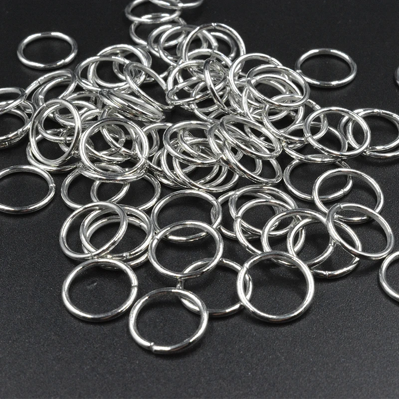 

FLTMRH 50pcs 7mmx0.7mm Wholesale Gunblack/Antique Bronze/Gold/silver color/Rhodium Color Jump Rings Jewelry Making Findings
