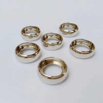 Silver 30 шт. металлические связывающие кольца альбомы Сделай Сам россыпью лист книга обручи гриб отверстие пластины книга переплет диск круглые офисные принадлежности брелок - Цвет: Silver