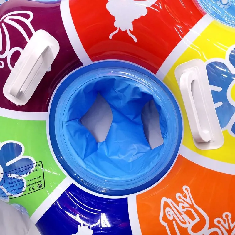 

Baby Swimming Ring Floats With Safety Seat Double Swim Rings For Babies Float Swimming Ring Inflatable Pool Float