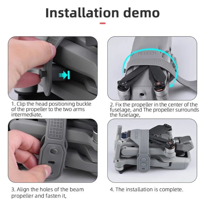 

R91A Propeller Holder Fixer for Air 2/2S Drone Accessories Anti-scratch Silicone Fittings Fixture Stabilizer Protection