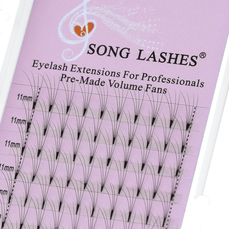 Готовые вееры SONG LASHES для наращивания ресниц короткий стебель готовые объема. |