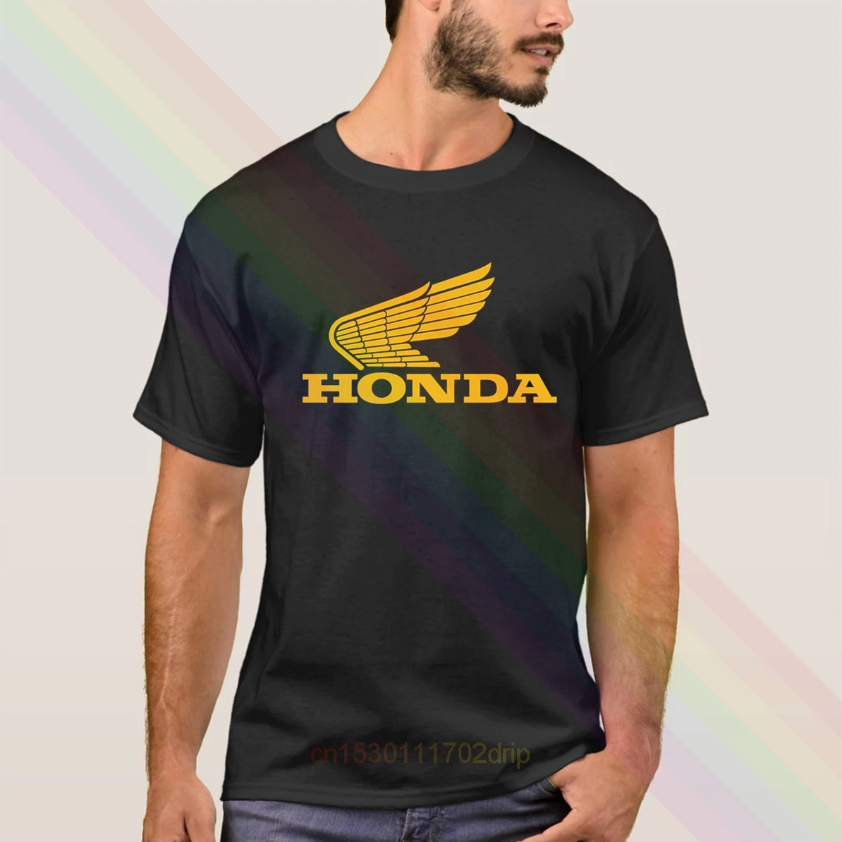 HONDA Байкер логотип в виде букв и цифр 2020 Новейшая летняя мужская футболка с