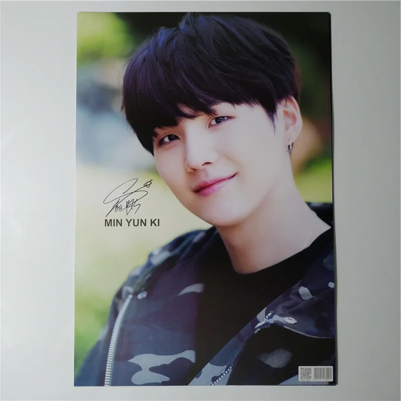 8*(42x29 см) Bangtan мальчики SUGA плакаты настенные наклейки подарок KPOP вокруг плакатов yoongi SUGA плакат подарок мин Юн Ки