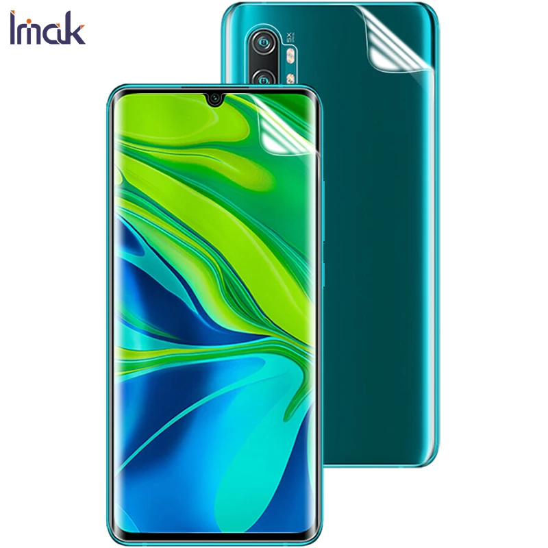 Для Xiaomi Mi Note 10 защита экрана IMAK Hydrogel III Передняя и задняя 0 15 мм мягкая защитная