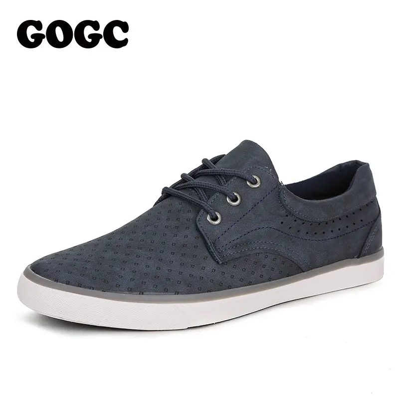 GOGC 2019 кожаная обувь Для мужчин дышащие отверстия модные кроссовки Повседневная