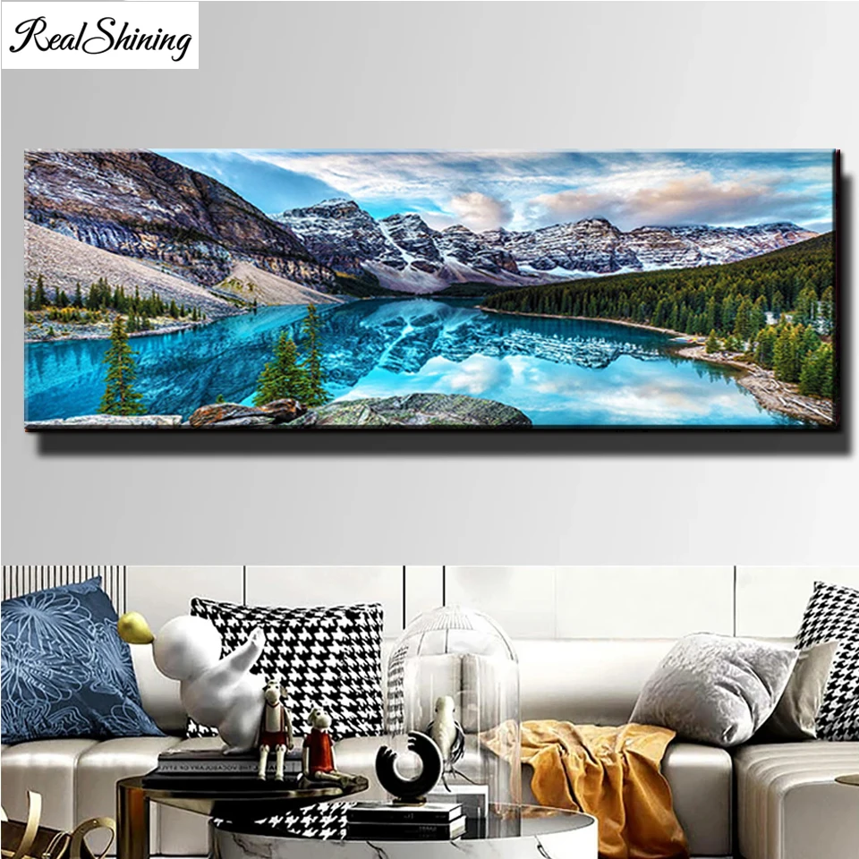 

5D Diamond painting,full,square,round diamond embroidery Blue lakes mountain peak mosaic diamond diy handwork Large Size T296