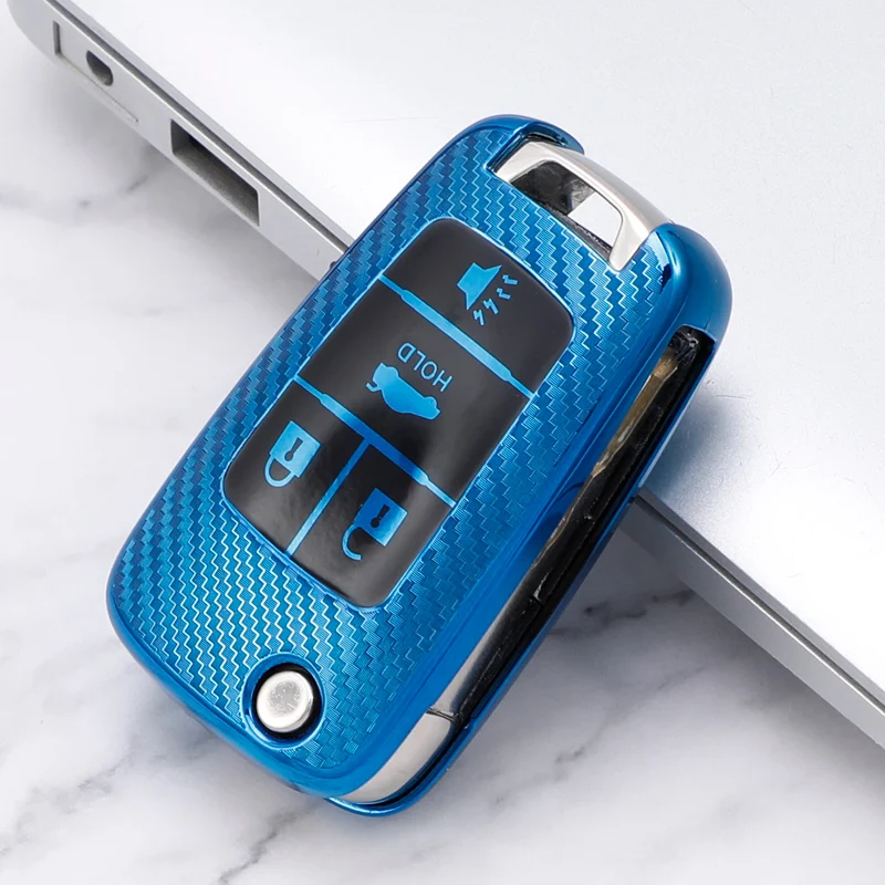 ТПУ углеродное волокно 4 кнопки Автомобильный ключ чехол для Chevrolet VAUXHALL OPEL Insignia