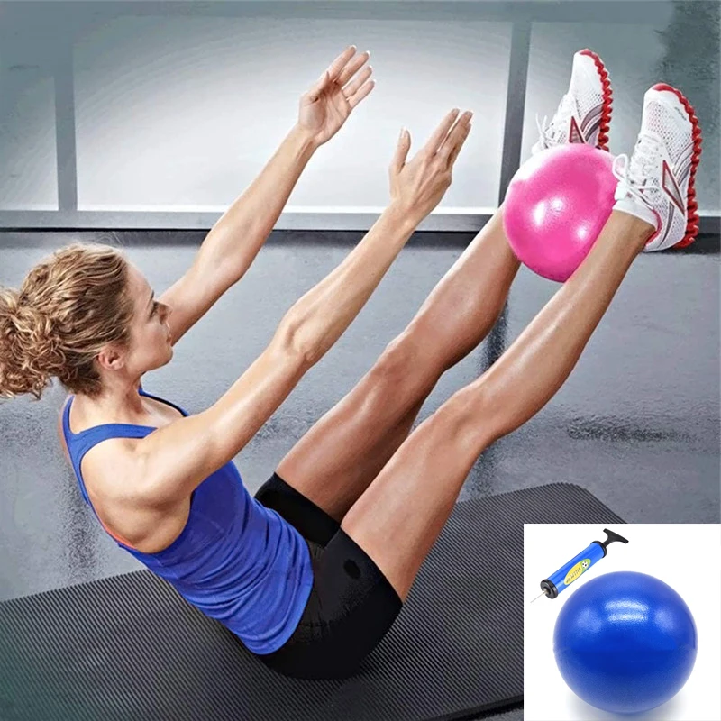 

Sports Pilates Exercise Yoga Core Balance Ball Gymnastic Indoor Fitness Home Gym Fitness Pilates Training Ball with Pump 25 cm