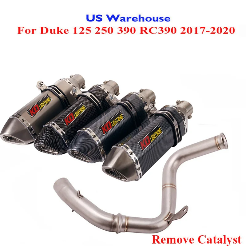 

Мотоцикл для DUKE 390 250 глушитель выхлопной трубы Соединительная труба для KTM DUKE 125 250 390 RC390 2017 2018 2019 2020