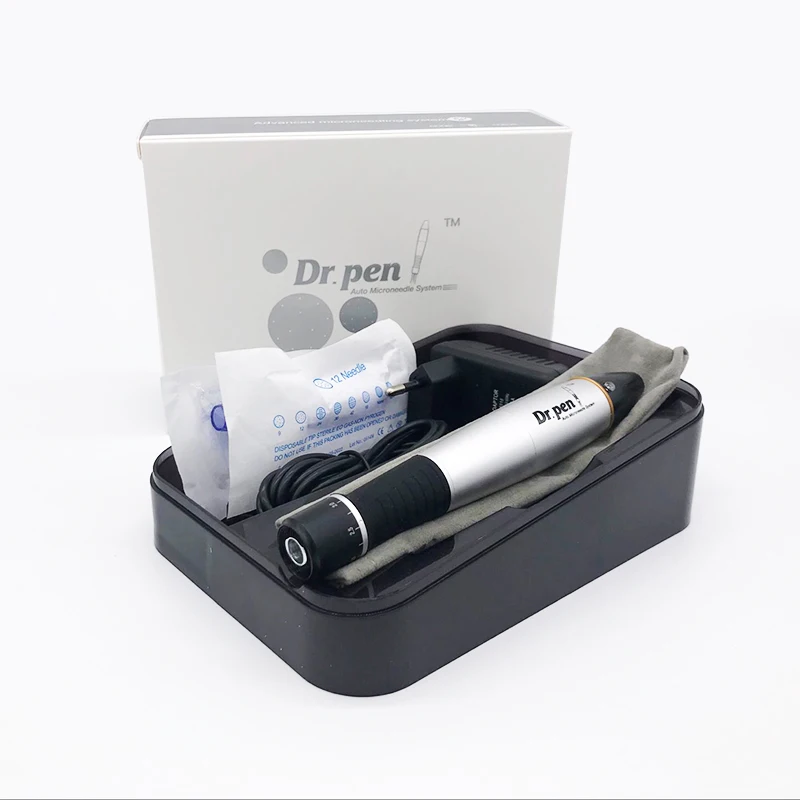 Электрический Dr. pen Ultima A1-C полумерманентная вышивка татуировки пистолет с 12 булавки иглы картриджи Авто Микро прокатки Дерма терапия