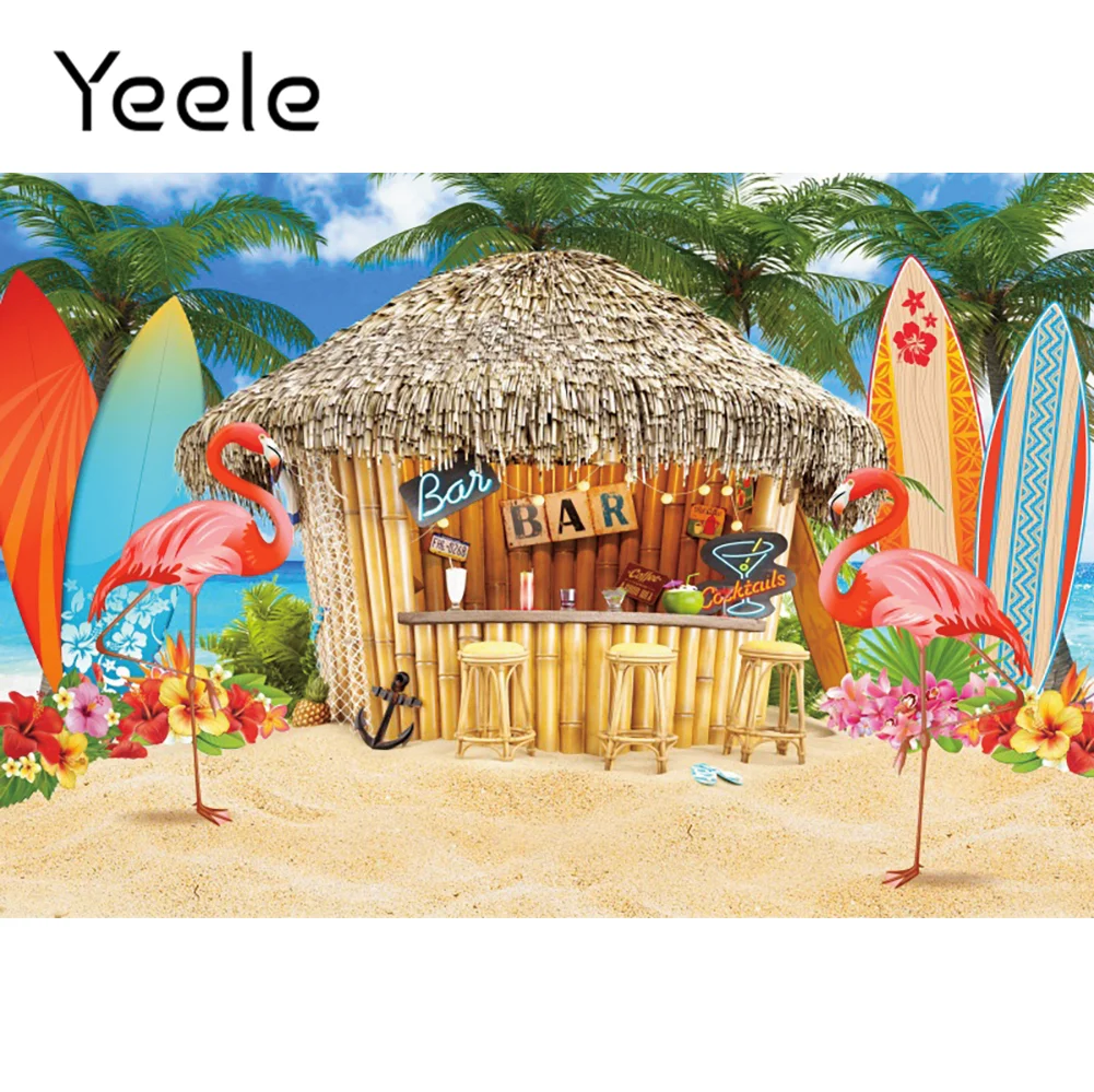 

Yeele Summer Party Photography Backdrop Hawaii Tropical Flamingo Kid Birthday Photocall Background Photographic Photo Studio