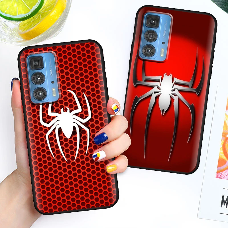 spider man marvel cool for motorola moto g60 50 40 x3 e6i e7i power edge 20 pro lite fusion 5g 2021 soft black phone case free global shipping