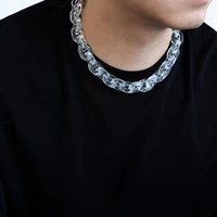 new transparent acrylic chain necklace for men women fashion 2021 trend party necklaces punk jewelry gift