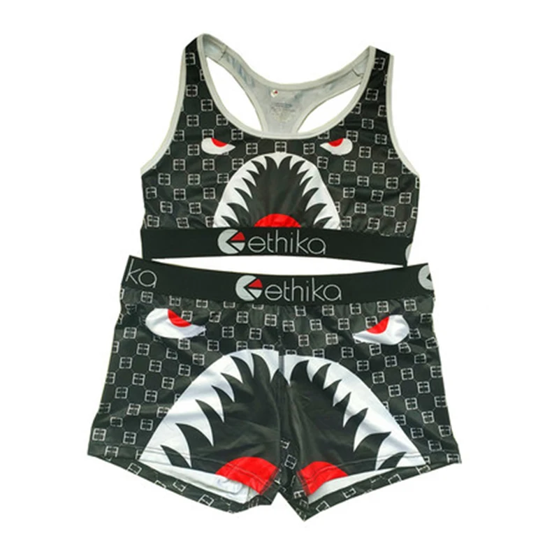 

Ethika Fashion 2pc Sets for Women club outfits for women Tracksuit Set Biker Shorts Customize Wholesale Women Female Girl Ladies
