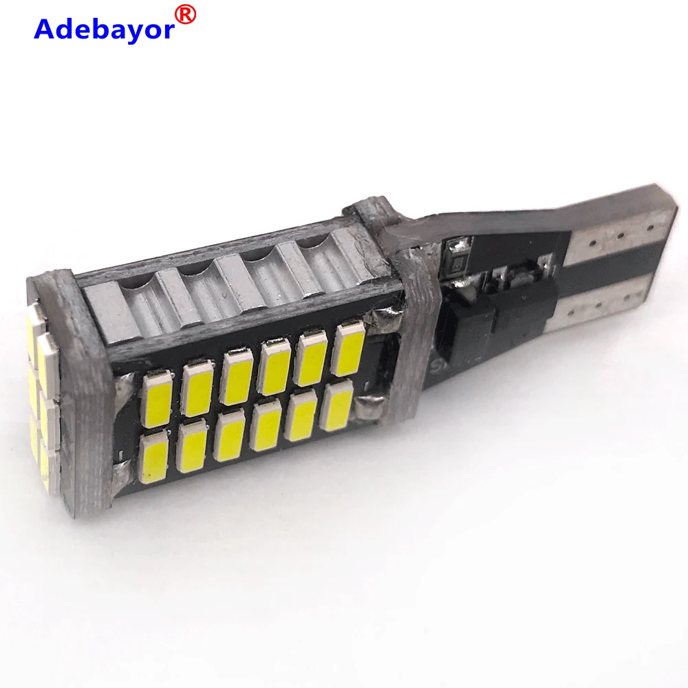 Сверхъяркая 1x T15 W16W светодиодная 921 912 супер яркая 30 SMD 4014 CAN шина без ошибок