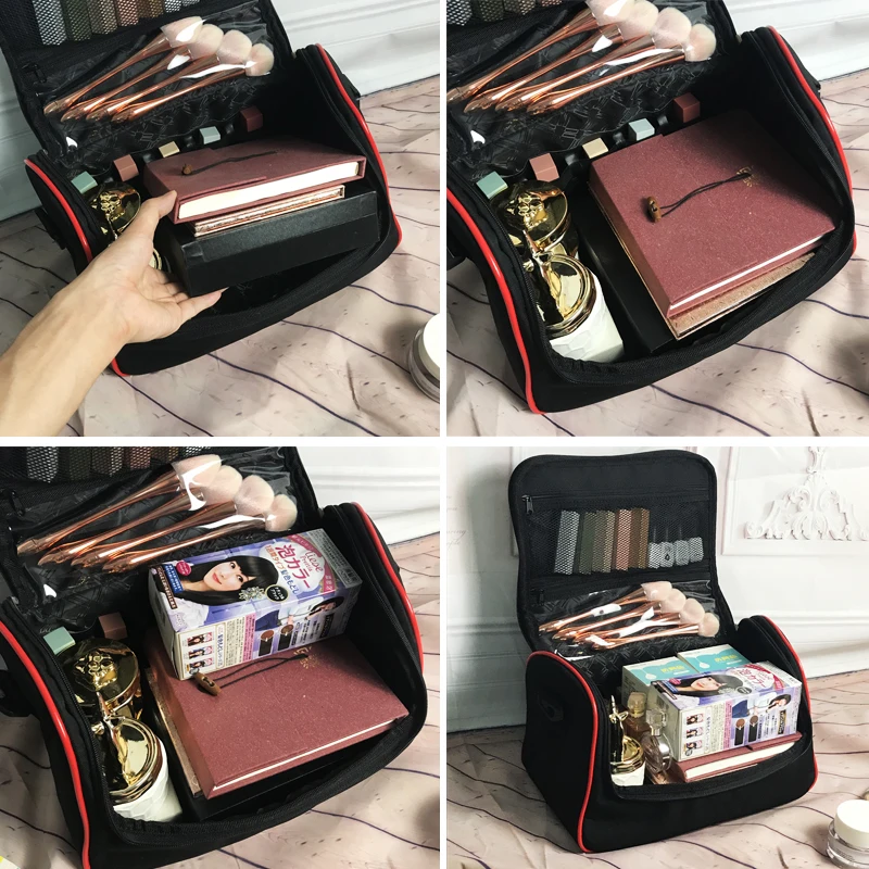 Новинка профессиональный косметический Чехол сумка для макияжа с кисточками