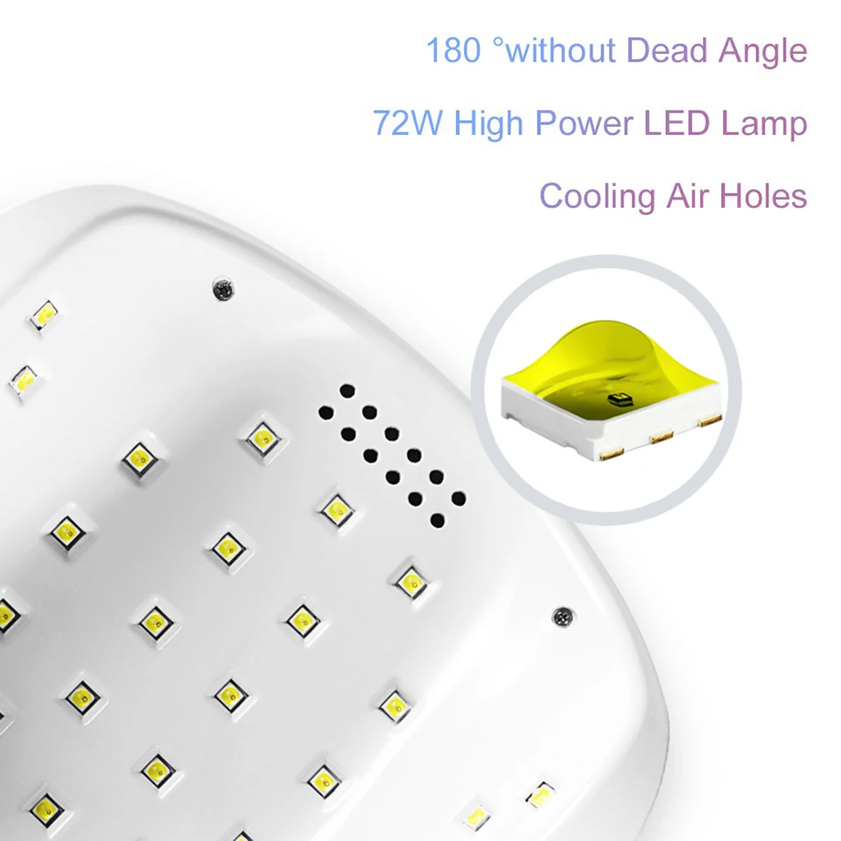 

72W UV LED Nail Dryer Lamp Fast Curing Light Auto Sensor Nail Art Curing Machine With 4 Timer For Gel Nail Polish Nail Curing