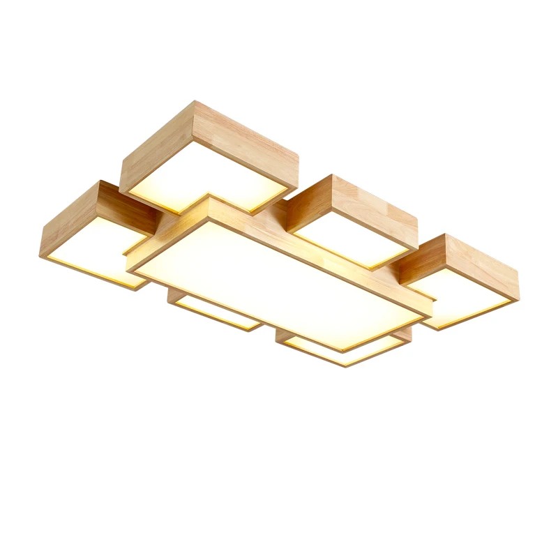 Скандинавские простые прямоугольные светодиодные потолочные светильники для