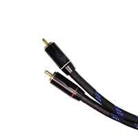 shjiupo 1pair hifi rca cable high quality hifi rca male to male audio cable