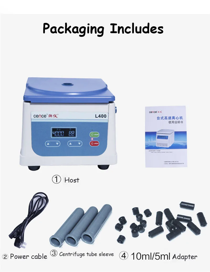 L400 Low Speed Centrifuge Laboratory 6x15ml10ml5ml Medical Serum Centrifugal PRF | Инструменты