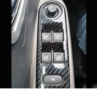 abs carbon fiber for renault captur 2013 2014 2015 2016 accessories car inner door window glass lifter panel cover trim styling
