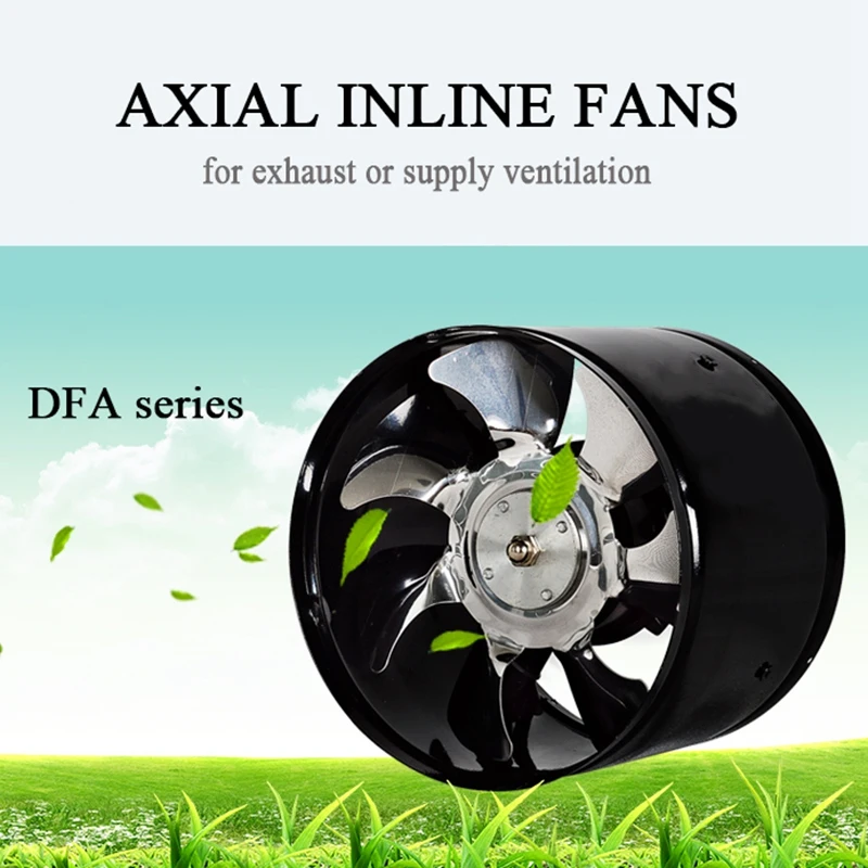 6 Inch High-Speed Exhaust Fan In-Line Duct Kitchen Extractor Metal Toilet Industrial 220V | Бытовая техника