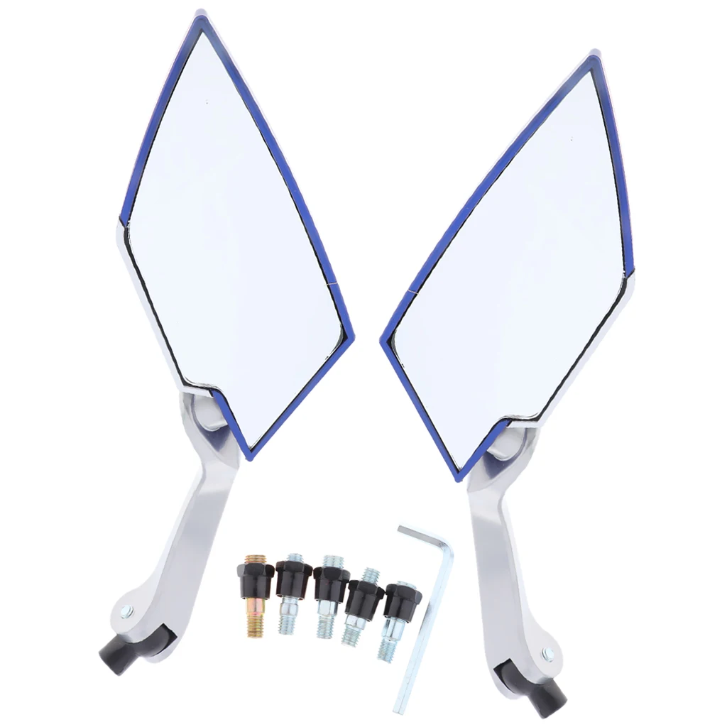 2Pcs Motorcycle Scooter Rear View Side Mirror Blast-Resistant Glass Lens Rotatable for Yamaha RSZ LY149QMG 8 Colors | Автомобили и