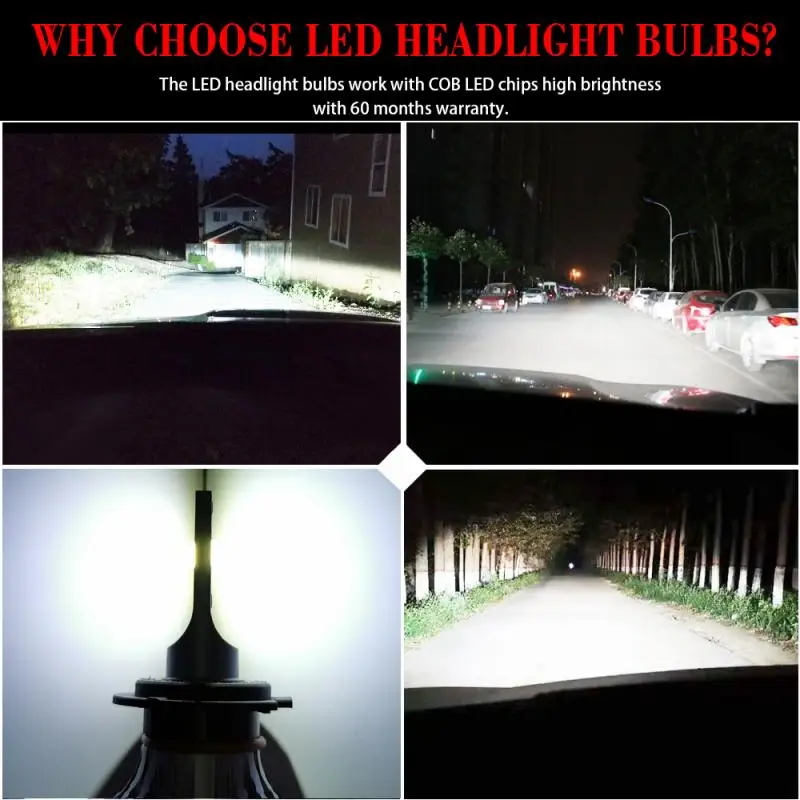 

Mini Headlights Rotary Chuck Vehicle Work Lights Replace Xenon Light H1 H4 H7 9005 9006 Automobile LED Integrated Headlights