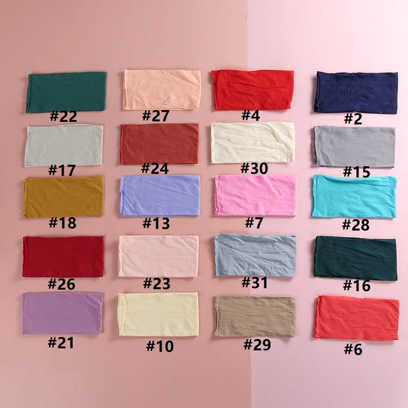 

Nylon Headbands For Baby Girls Solid Headwear Turbans Elastic Hair Bands Scrunchies Wholesale Headwarp Hair Accessories 2021