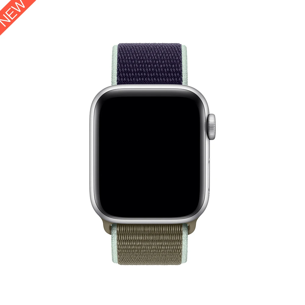 Khaki Нейлоновый спортивный ремешок для Apple Watch серии 5 4 3 44 мм 40 мм ремешок для часов браслет для iwatch 4 44 мм 42 мм 38 мм 3 2 Hyper - Цвет ремешка: Khaki