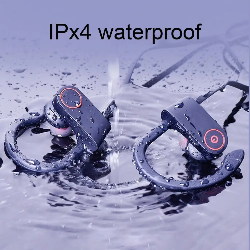 

2021 New U8 Hanging Ear Stereo Sound Anti-Noise Bluetooth Earphone Waterproof Built-in Mic Touch Control Music Sports Headset